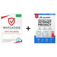 Watchdog Anti-Malware 3-PCs + NordVPN 6-Devices - 2-Years